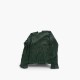 Green Button-Neck Knit Sweater — Size M / Pre-Owned
