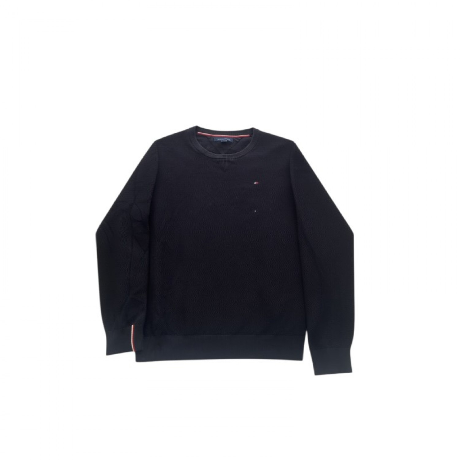 Tommy Hilfiger Black Crewneck Sweater — Size L / Pre-Owned