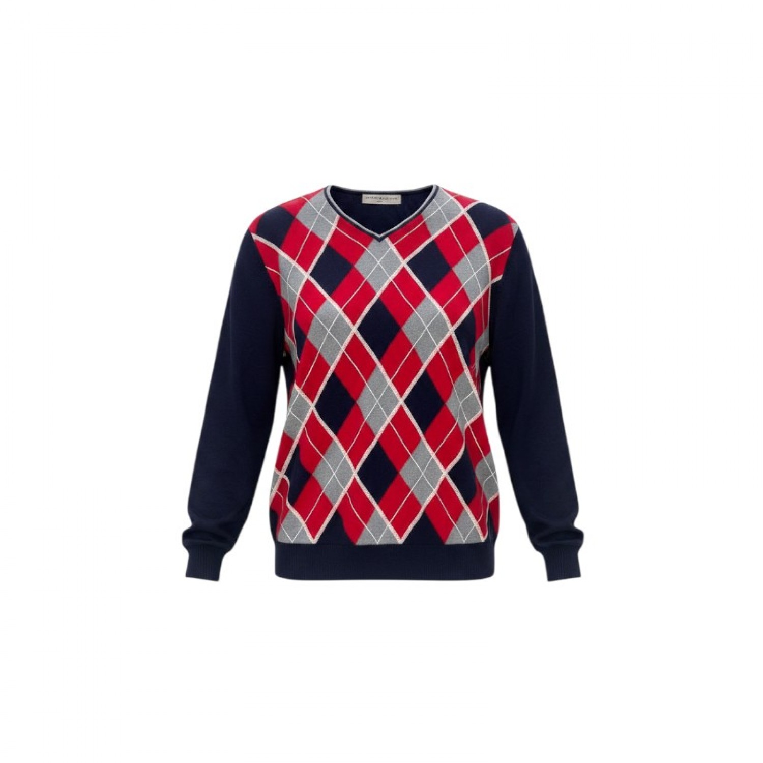 Tommy Hilfiger Women Argyle V-Neck Sweater — Size XXL / 2X / Pre-Owned