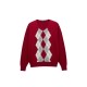 Tommy Hilfiger Red Argyle V-Neck Sweater — Size M / Pre-Owned