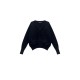 Tommy Hilfiger Women Black Tie-Neck Sweater — Size XS / Pre-Owned