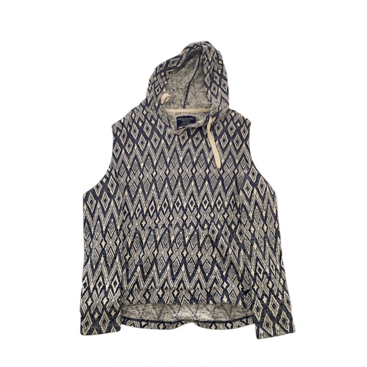 American Eagle Geometric Sleeveless Hooded Knit — Size S / Pre-Owned