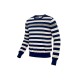 Tommy Hilfiger Blue & White Striped Crewneck Sweater — Size S / Pre-Owned