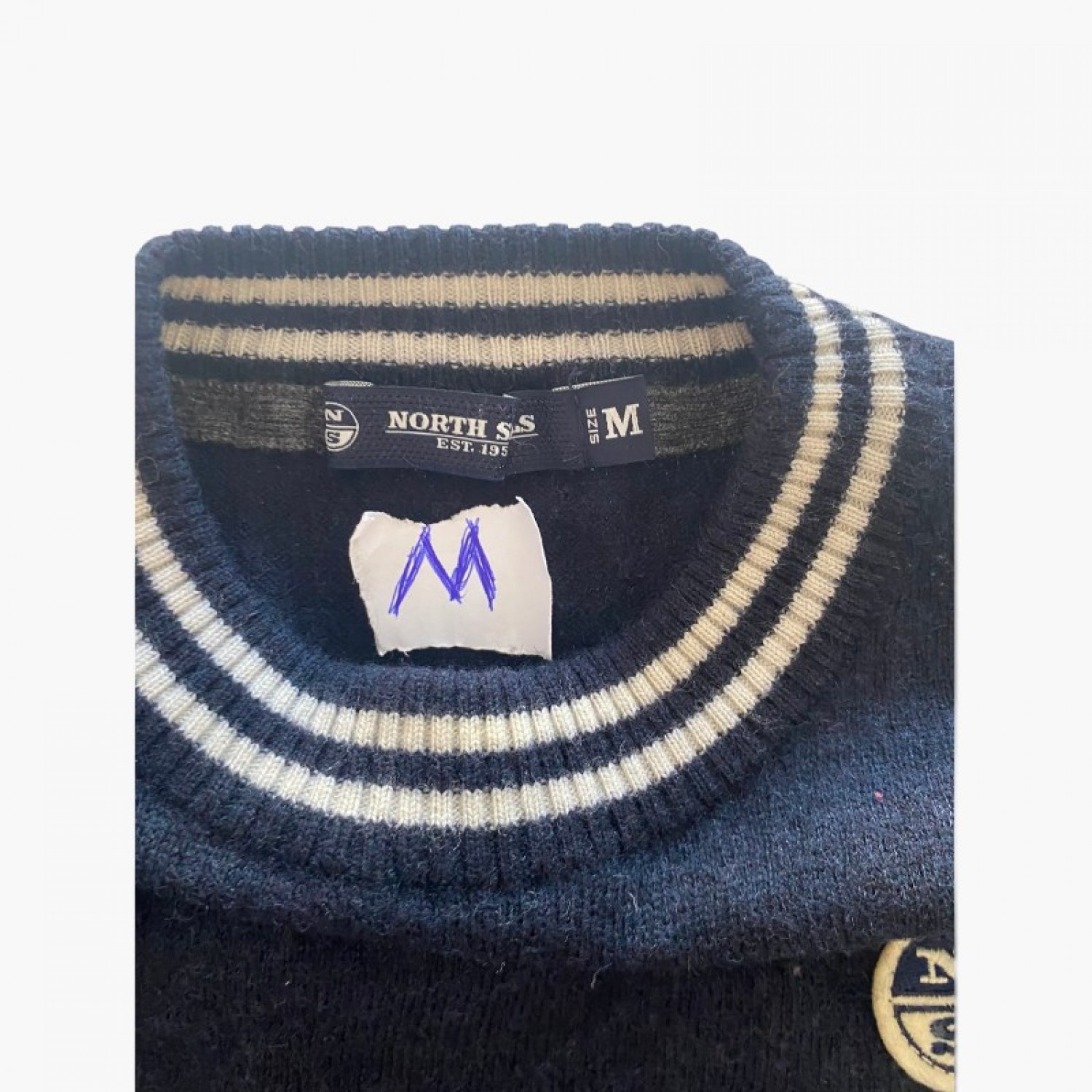 Navy Crewneck Sweater — Size M / Pre-Owned
