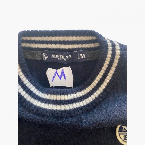 Navy Crewneck Sweater — Size M / Pre-Owned