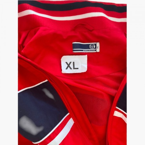 Sergio Tacchini — κόκκινη track jacket — XL / Pre-Owned