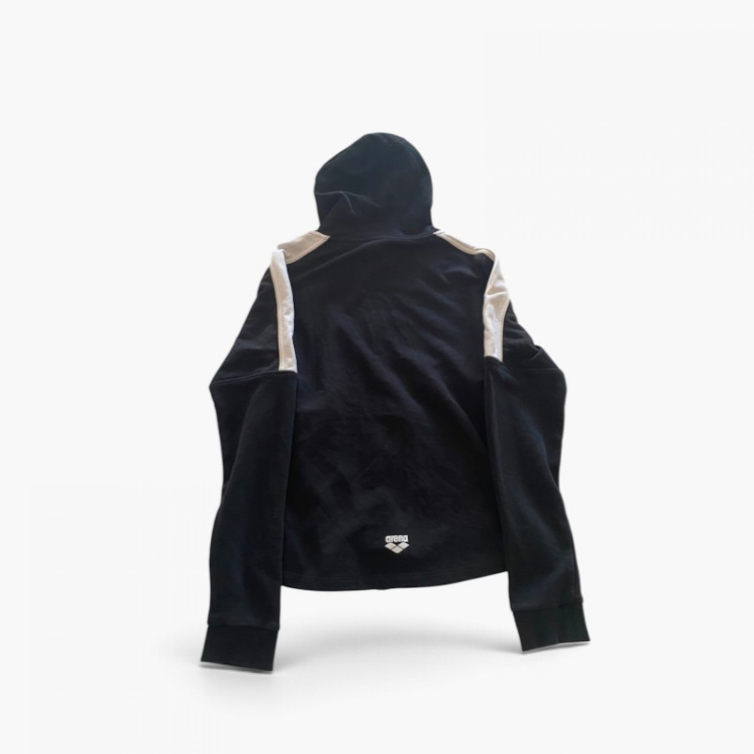 Arena — μαύρο zip hoodie — L / Pre-Owned