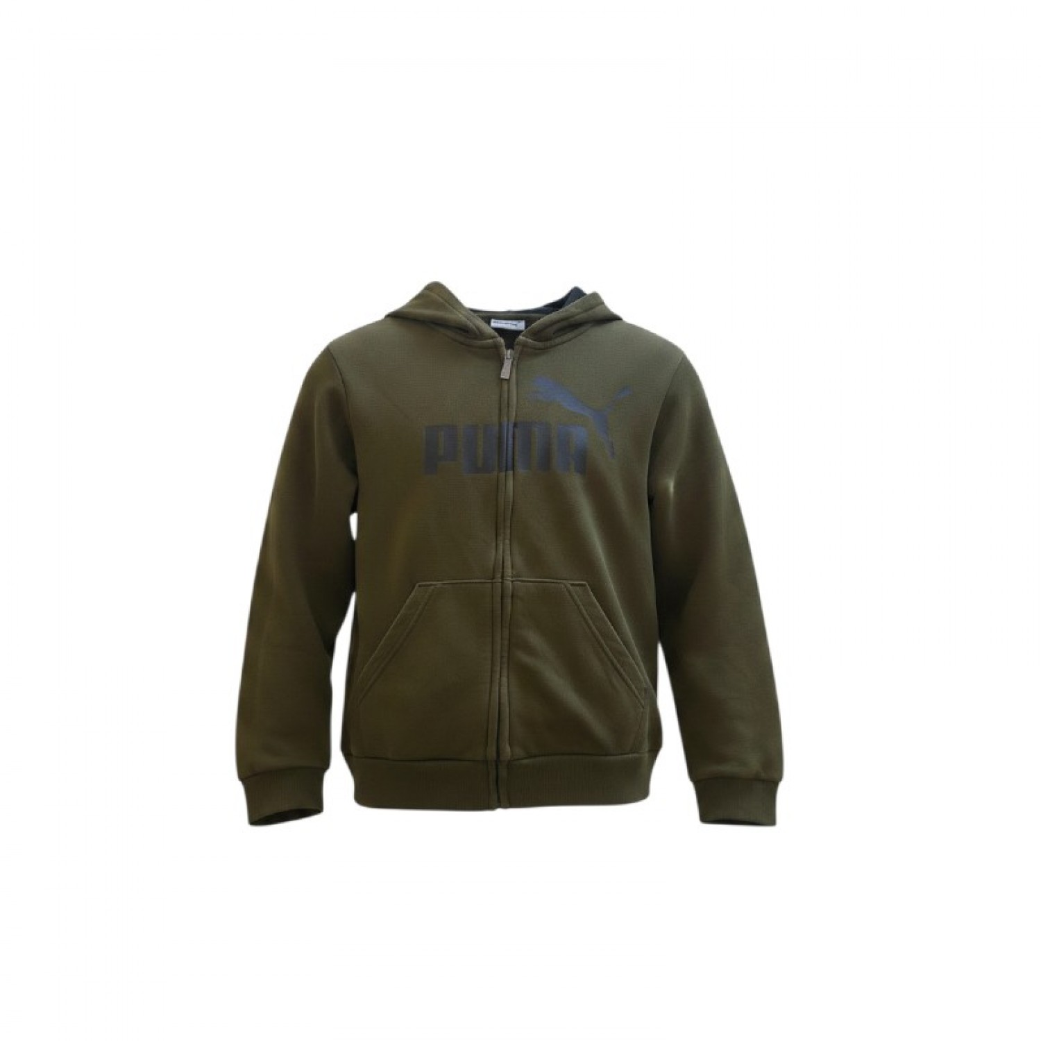 Puma — χακί zip hoodie — M / Pre-Owned