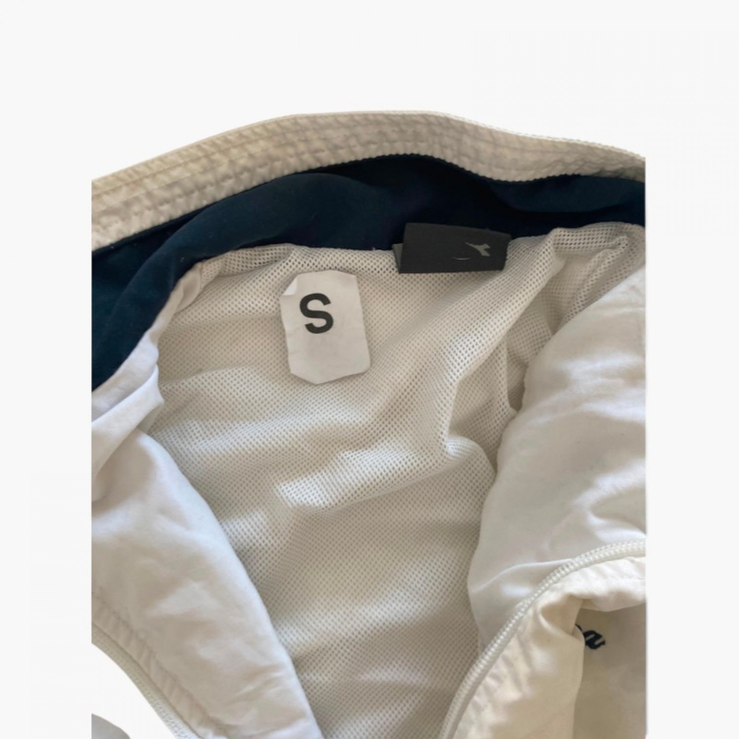 Diadora — λευκό track jacket — S / Pre-Owned