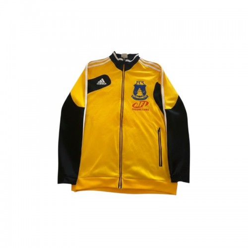 Adidas — κίτρινο/μαύρο track jacket — XL / Pre-Owned
