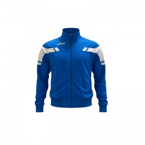 Asics — μπλε/λευκό track jacket — L / Pre-Owned