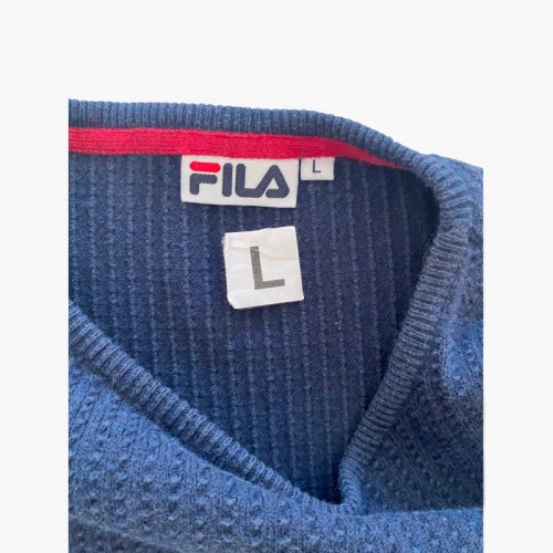 FILA NAVY SWEATSHIRT L / Pre-Owned