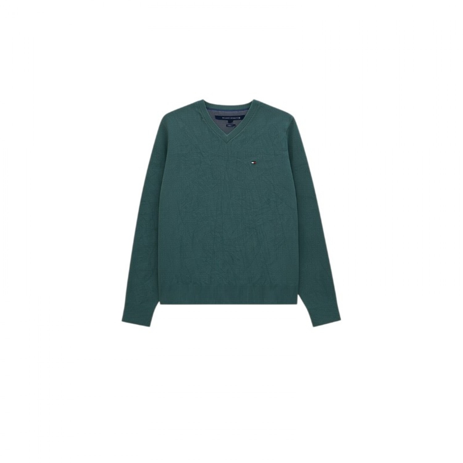 Tommy Hilfiger S Πράσινο/teal V-neck sweater / Pre-Owned