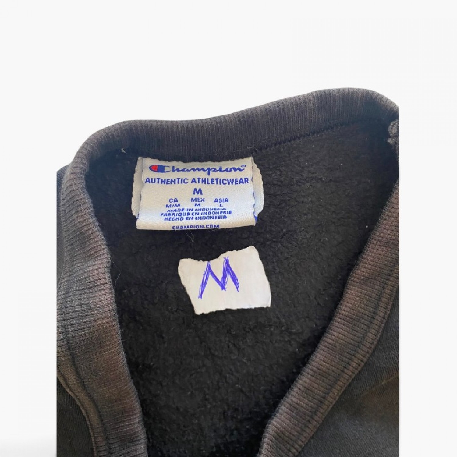 Champion M Μαύρο fleece crewneck sweatshirt / Pre-Owned