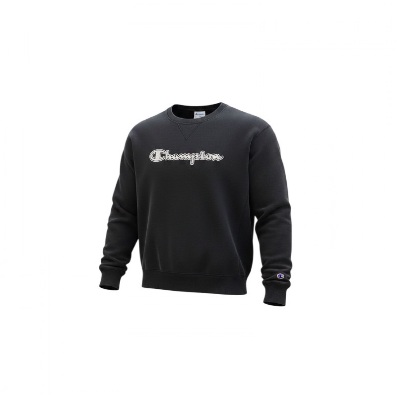 Champion M Μαύρο fleece crewneck sweatshirt / Pre-Owned