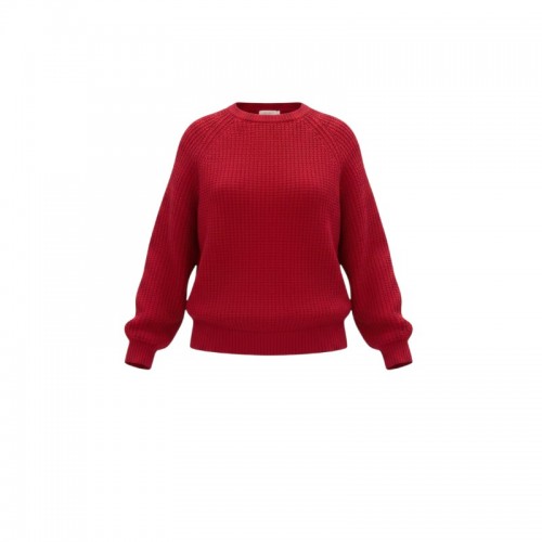 Vicolo M Κόκκινο chunky-knit crewneck sweater / Pre-Owned