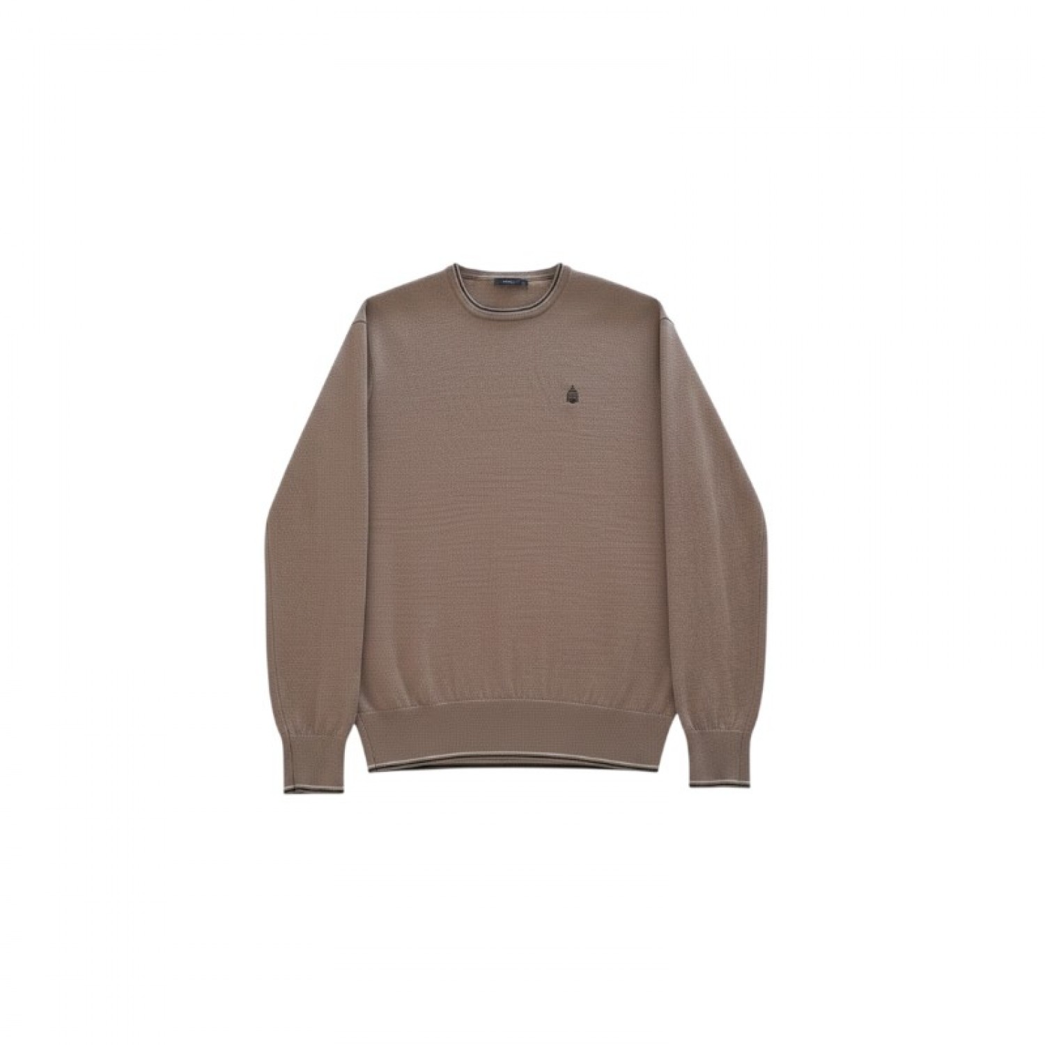 Marina Yachting XL Μπεζ/taupe λεπτό πλεκτό crewneck / Pre-Owned
