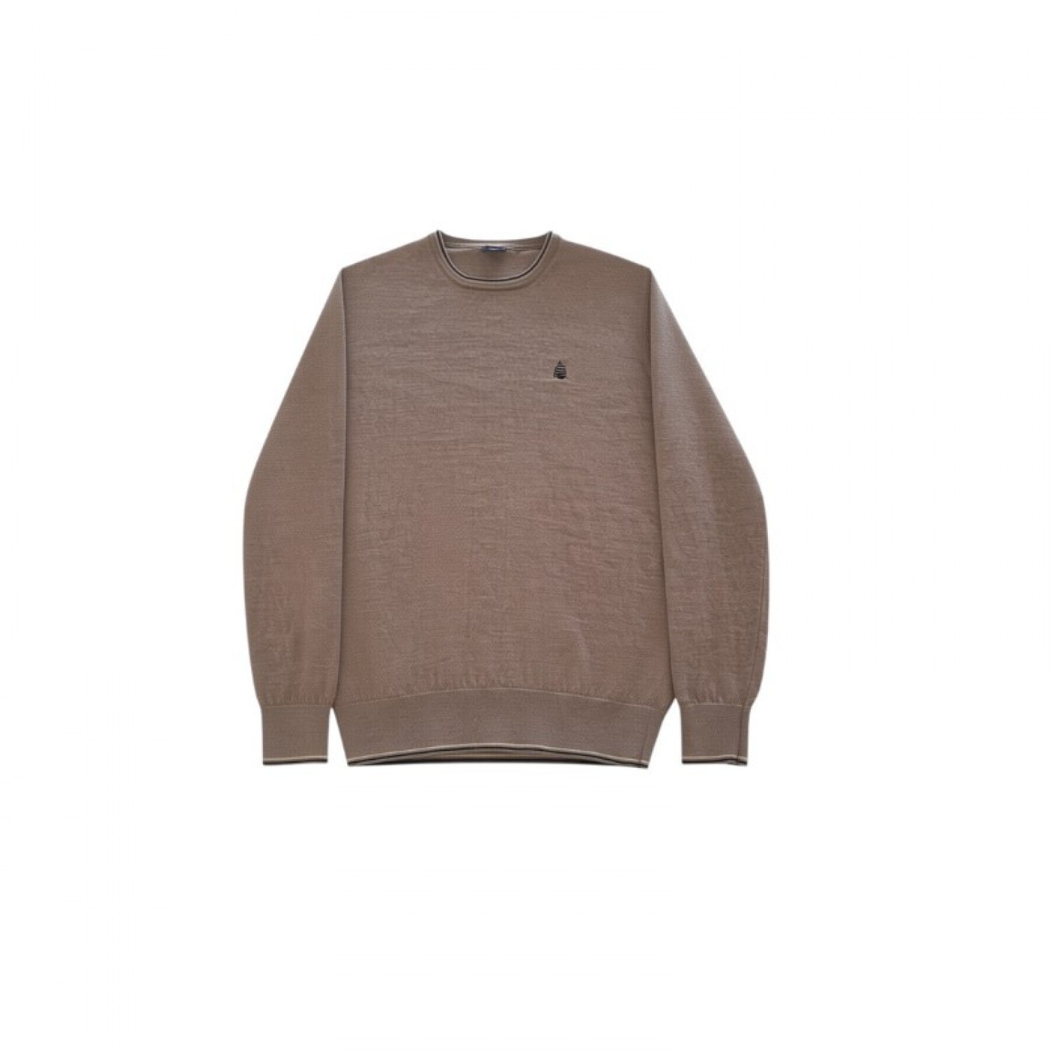 Marina Yachting XL Μπεζ/taupe λεπτό πλεκτό crewneck / Pre-Owned