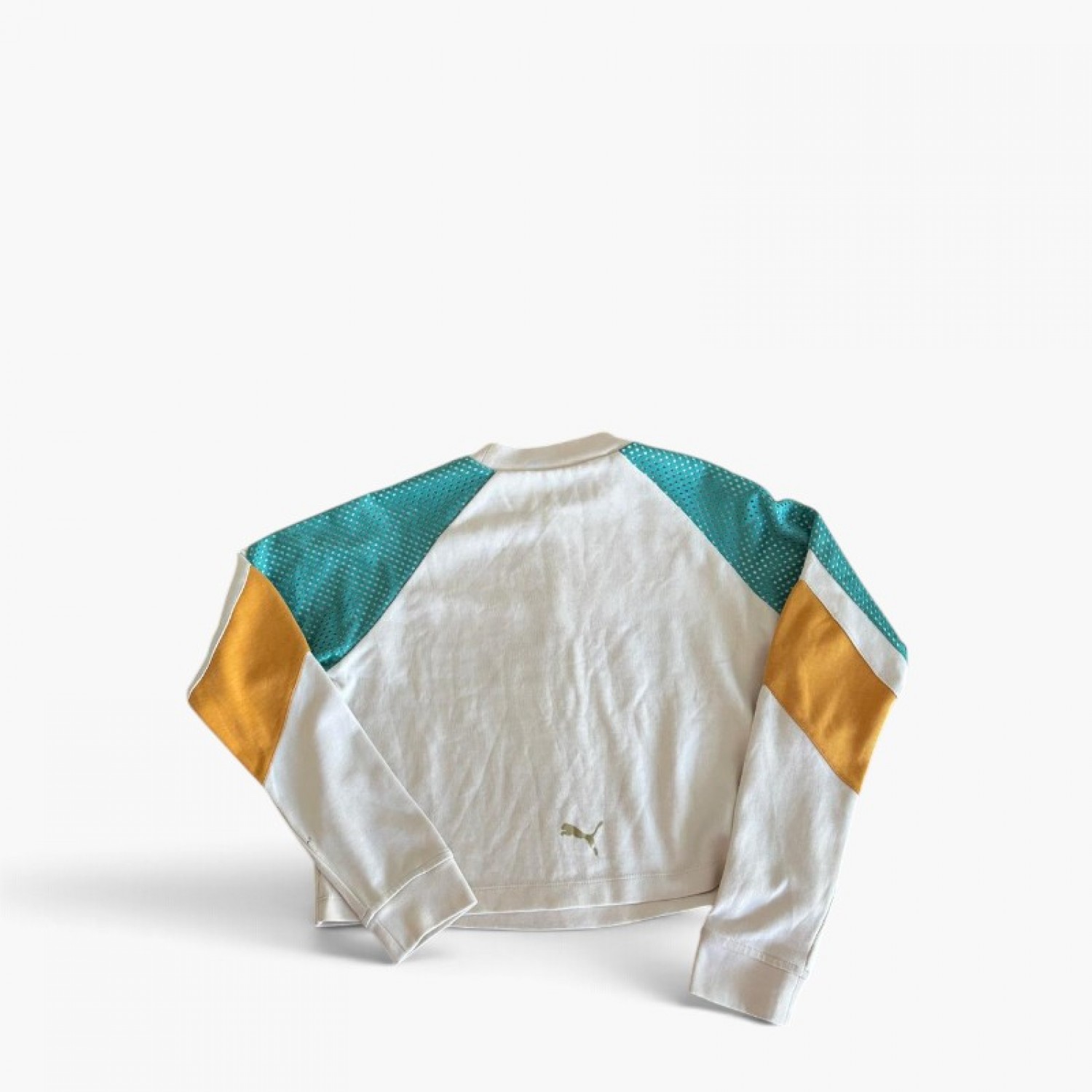 PUMA S COTTON-BLEND CROPPED SWEATSHIRT / Pre-Owned