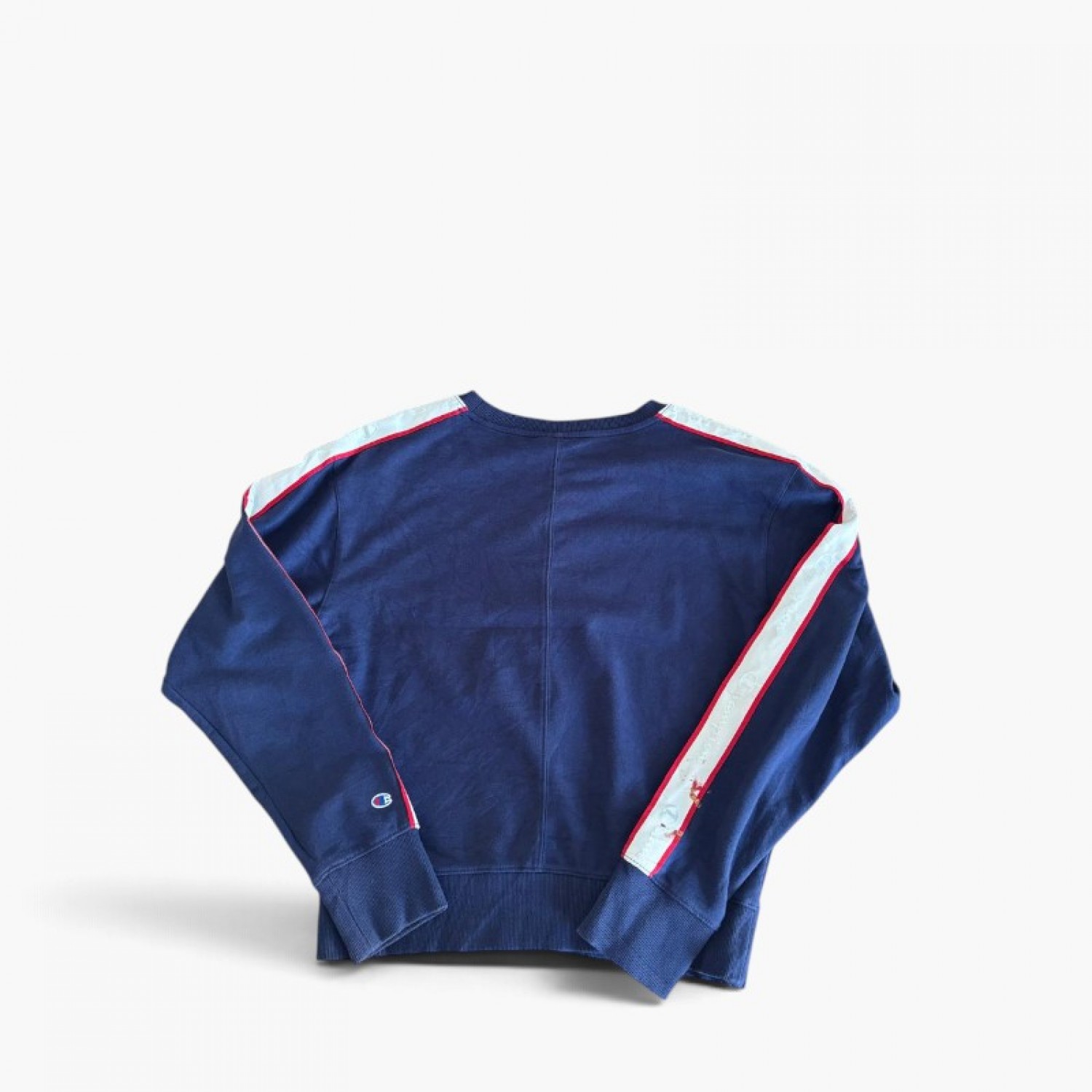 CHAMPION S COTTON-BLEND NAVY CREWNECK SWEATSHIRT / Pre-Owned