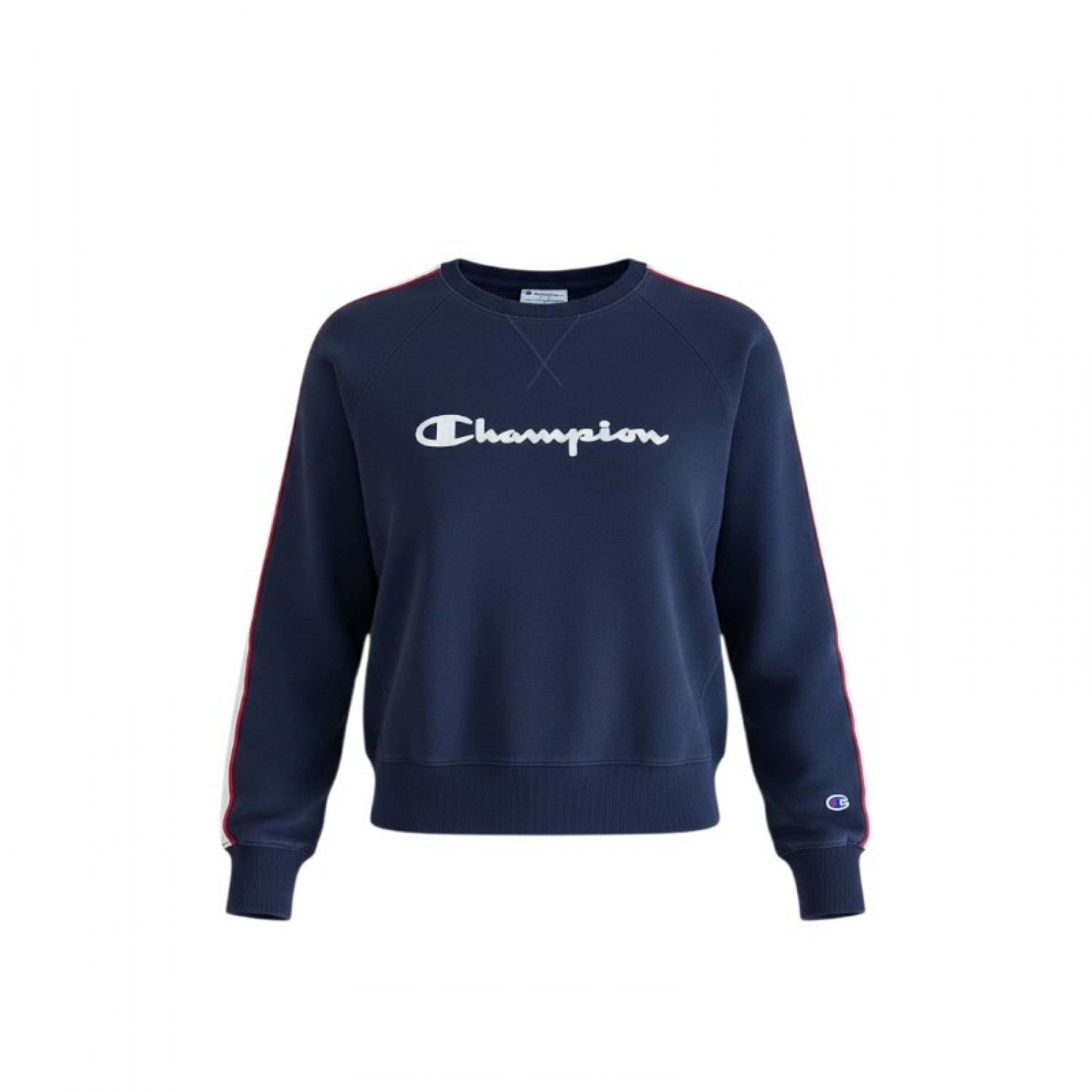 CHAMPION S COTTON-BLEND NAVY CREWNECK SWEATSHIRT / Pre-Owned