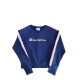 CHAMPION S COTTON-BLEND NAVY CREWNECK SWEATSHIRT / Pre-Owned