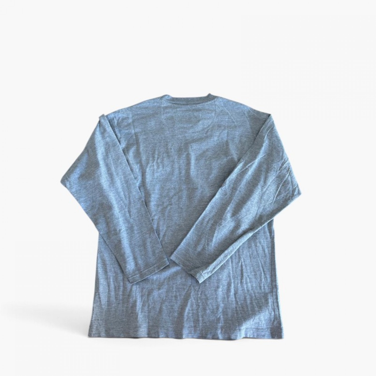CHAMPION S COTTON-BLEND GREY LONG-SLEEVE TOP / Pre-Owned