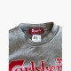 CARLSBERG XL COTTON-BLEND COLOUR-BLOCK SWEATSHIRT / Pre-Owned