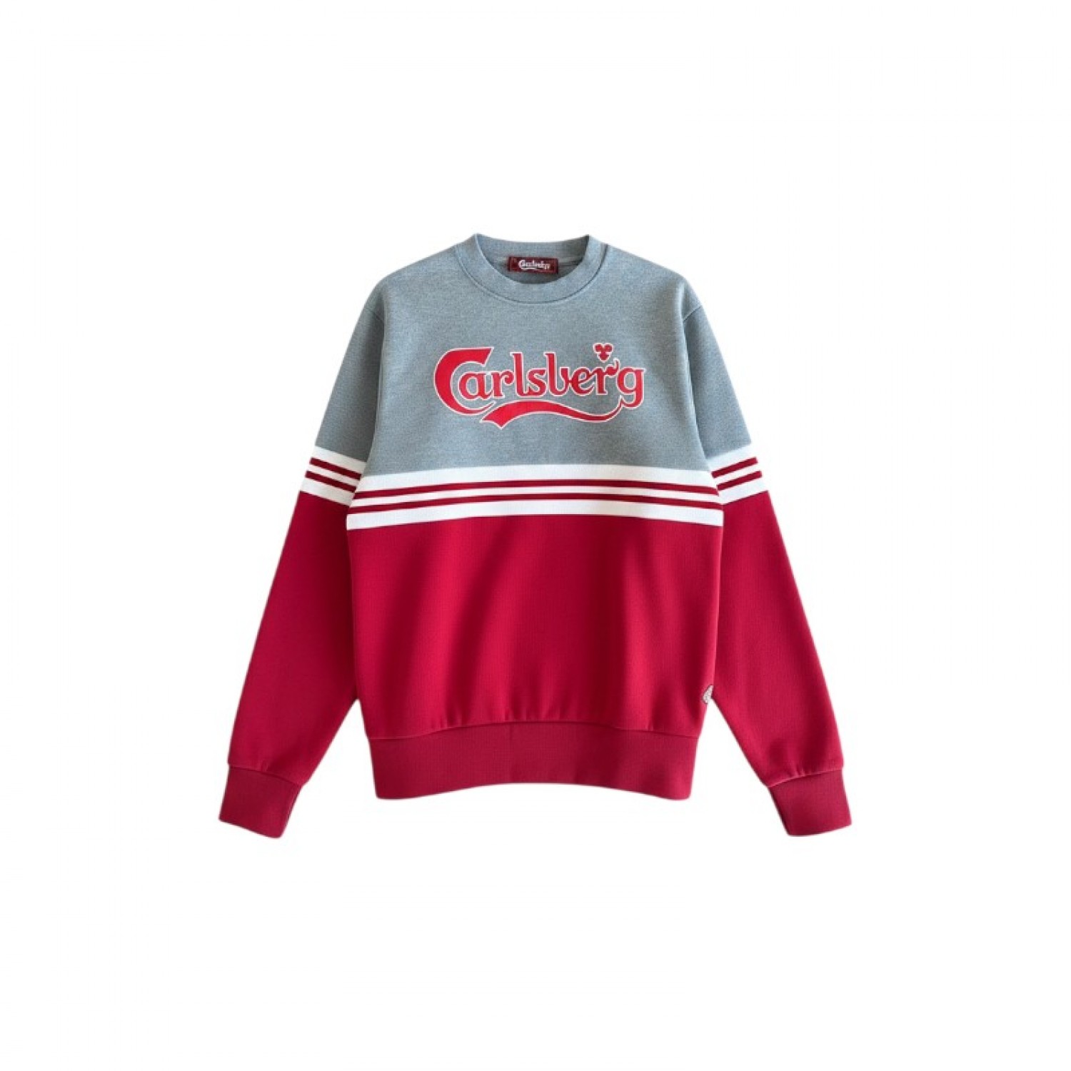 CARLSBERG XL COTTON-BLEND COLOUR-BLOCK SWEATSHIRT / Pre-Owned