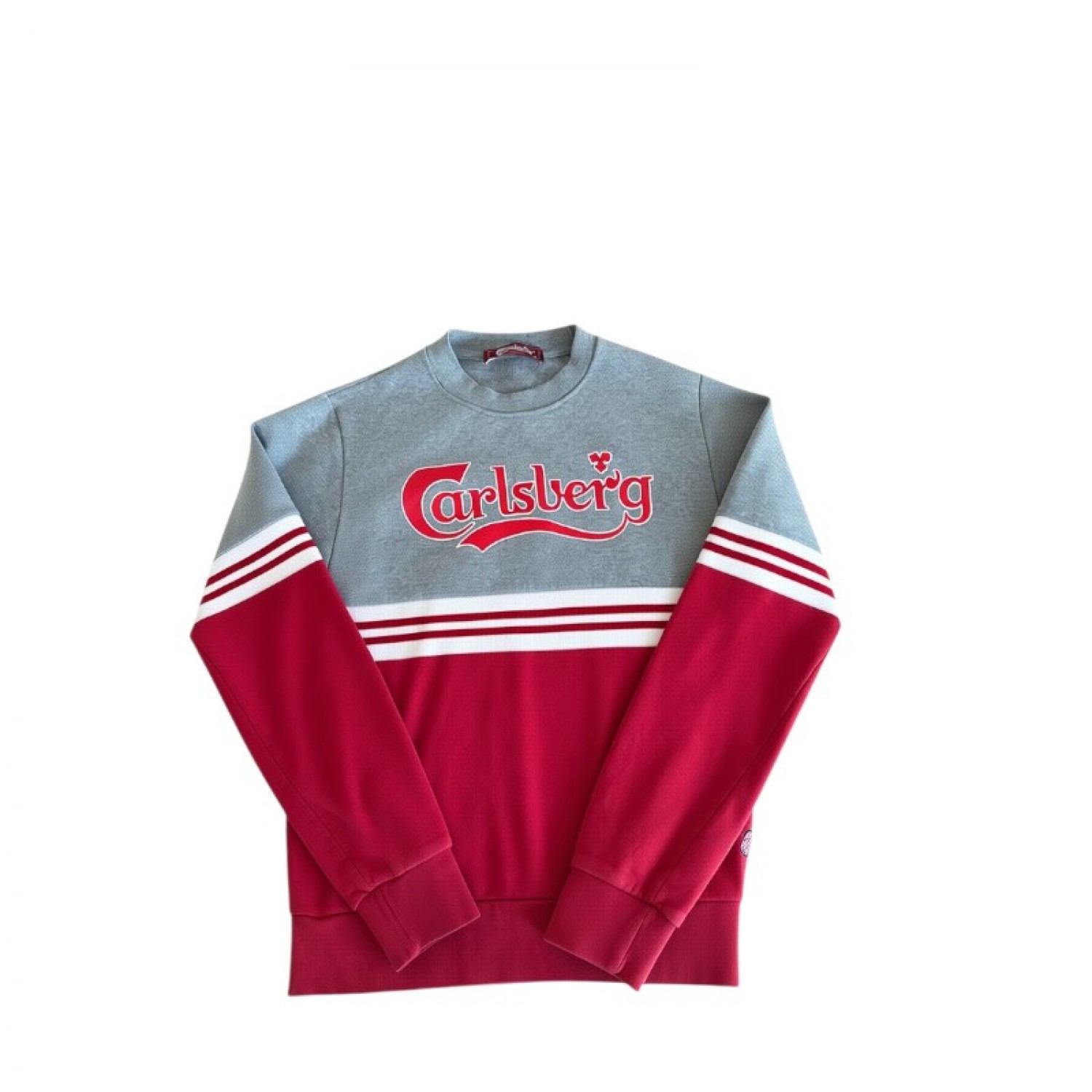 CARLSBERG XL COTTON-BLEND COLOUR-BLOCK SWEATSHIRT / Pre-Owned