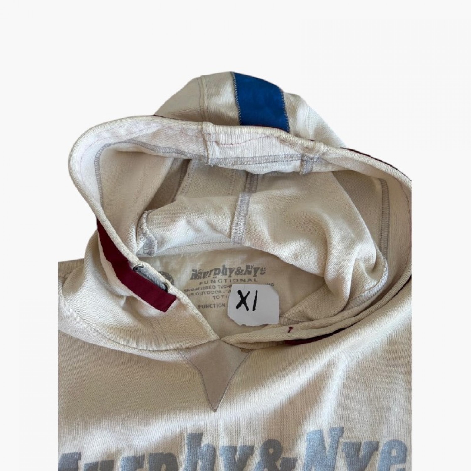 MURPHY & NYE XL COTTON HOODED LONG-SLEEVE TOP / Pre-Owned
