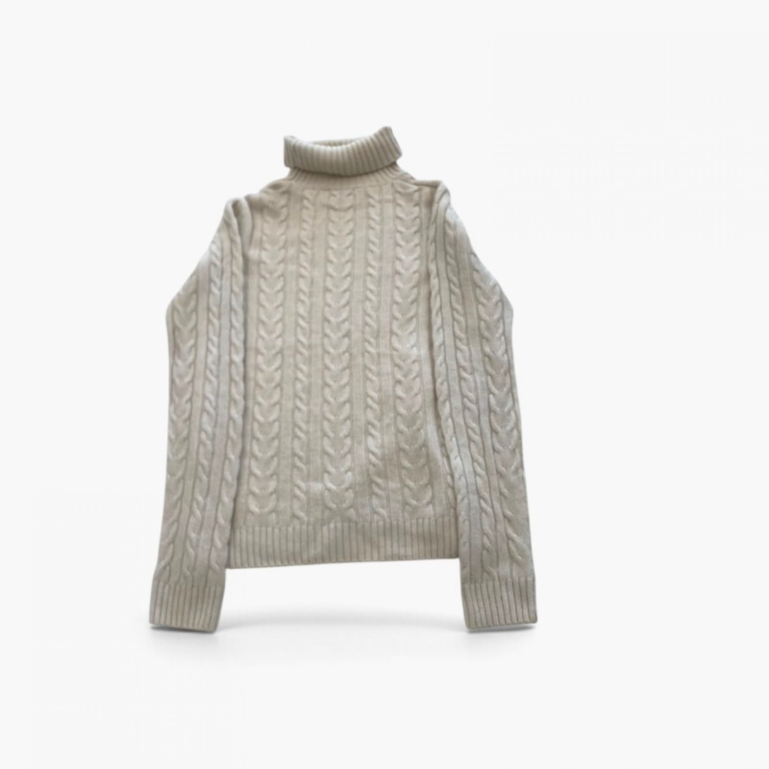 GANT S CABLE-KNIT COTTON TURTLENECK SWEATER / Pre-Owned