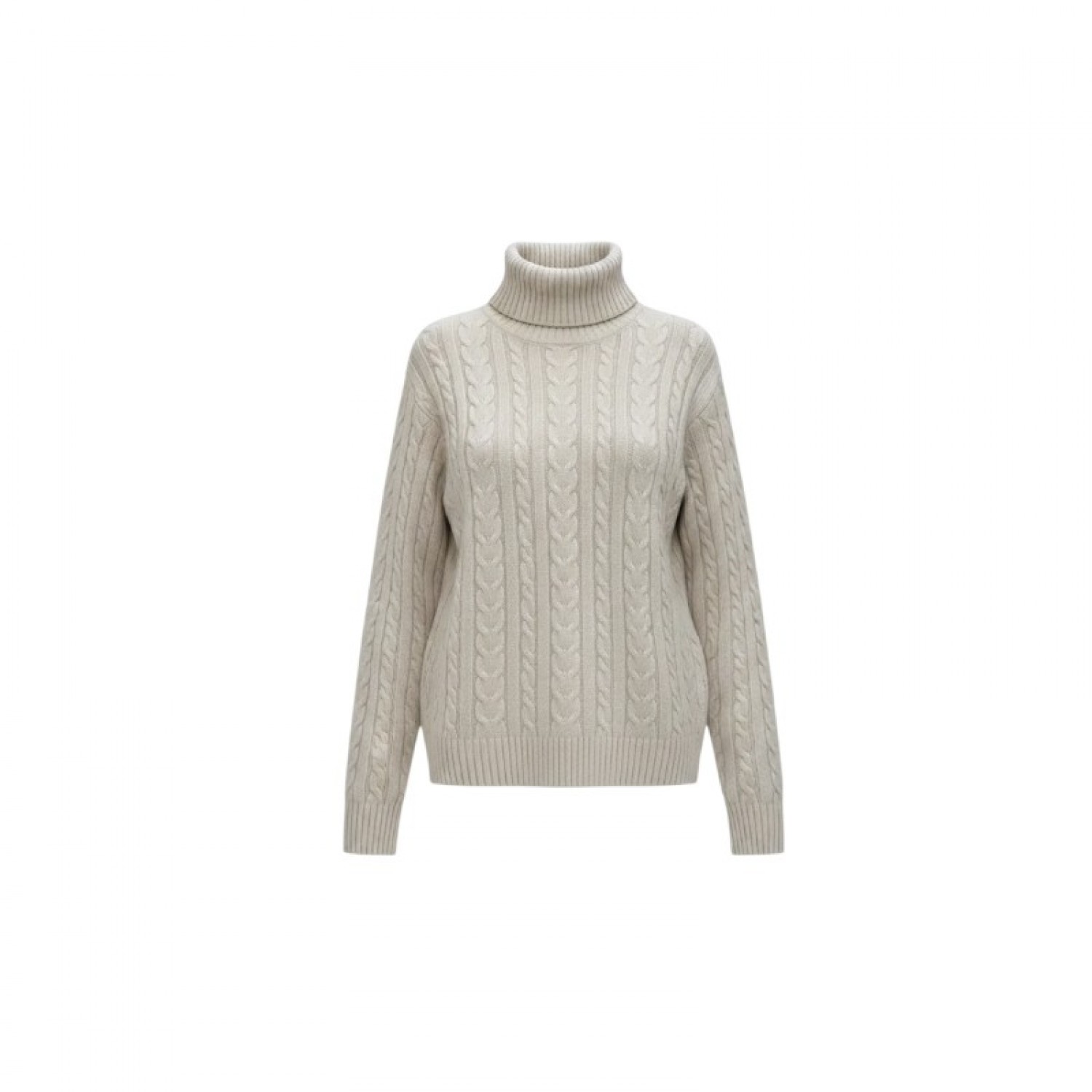 GANT S CABLE-KNIT COTTON TURTLENECK SWEATER / Pre-Owned