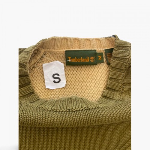 TIMBERLAND S COTTON CREWNECK KNIT SWEATER / Pre-Owned
