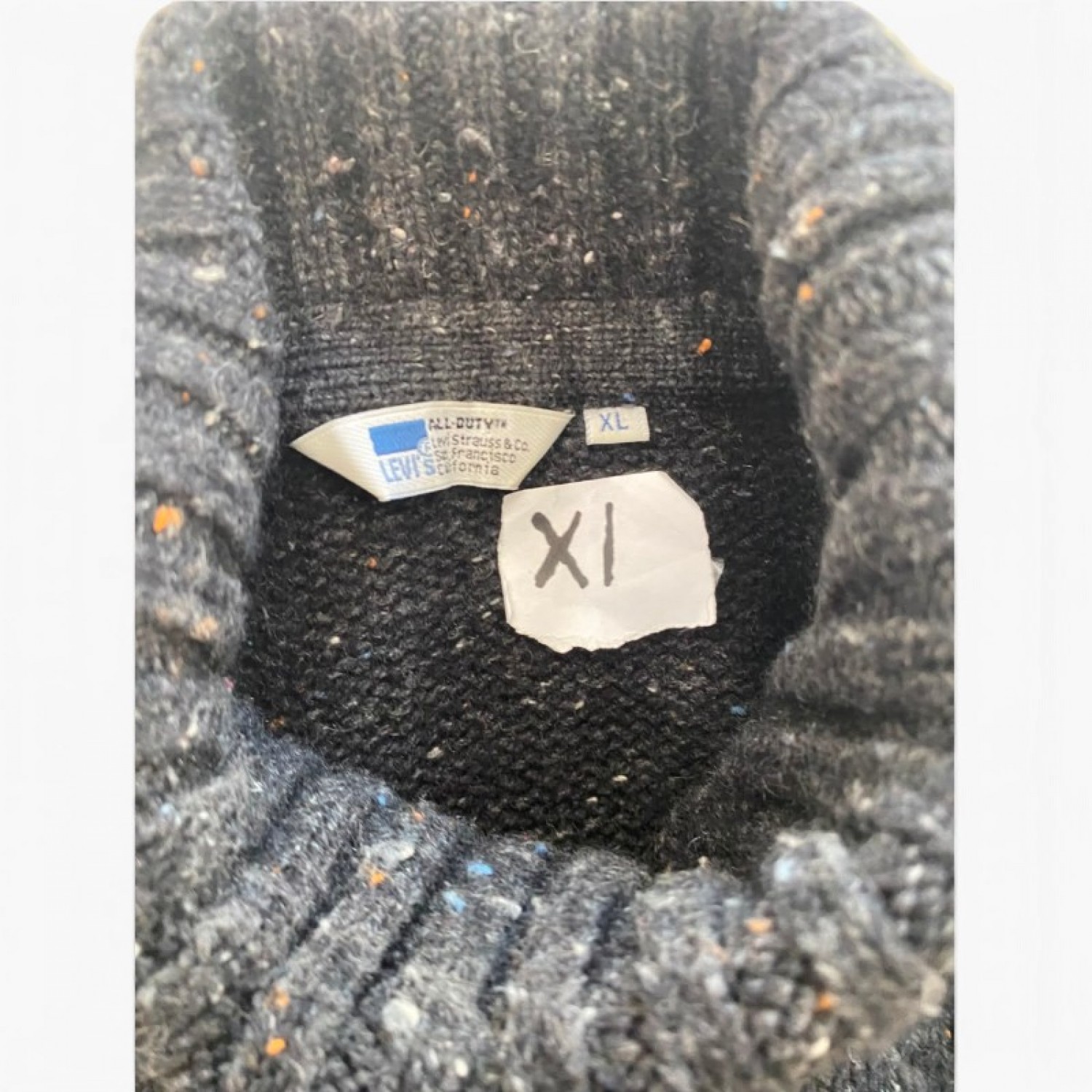 LEVI’S XL WOOL-BLEND SPECKLED TURTLENECK SWEATER / Pre-Owned