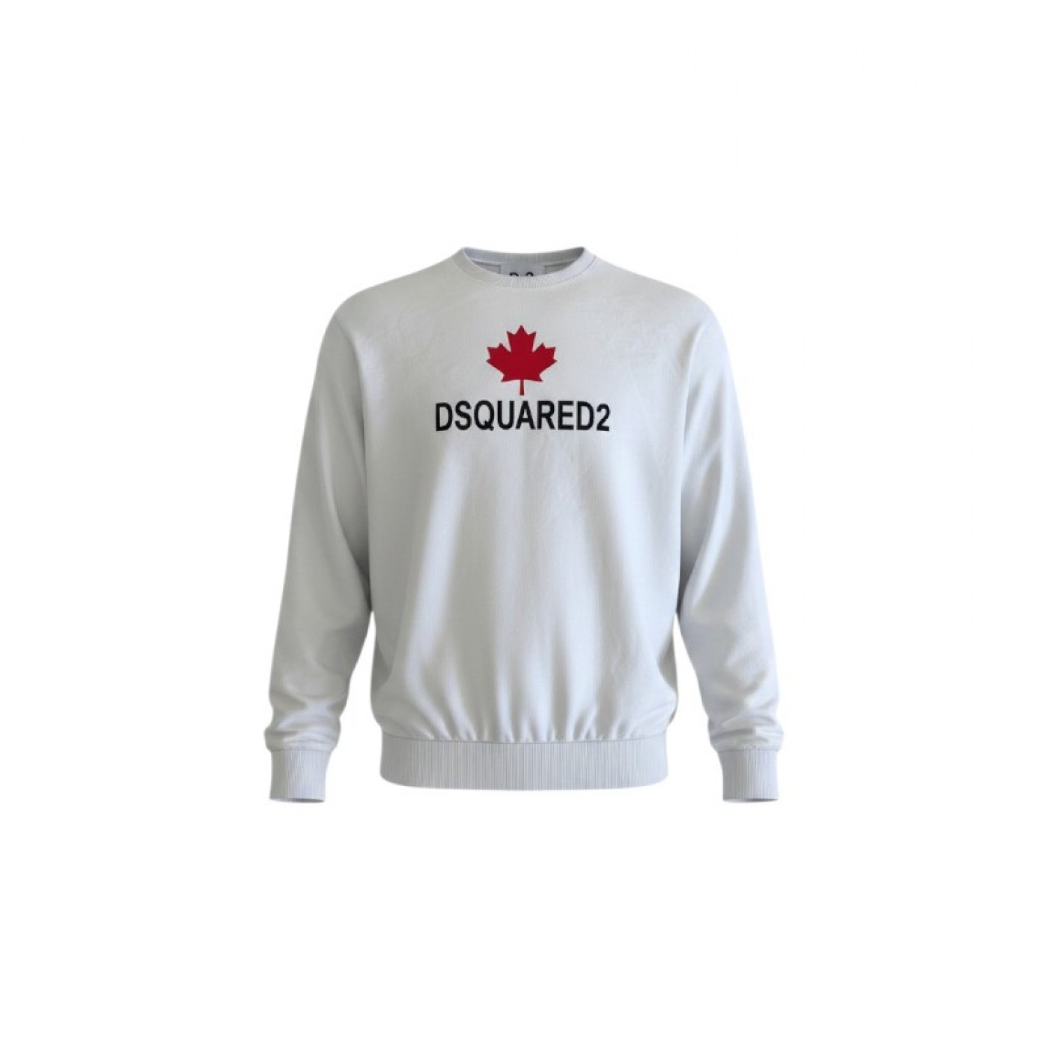 DSQUARED2 MAPLE LEAF LOGO CREWNECK SWEATSHIRT / Pre-Owned