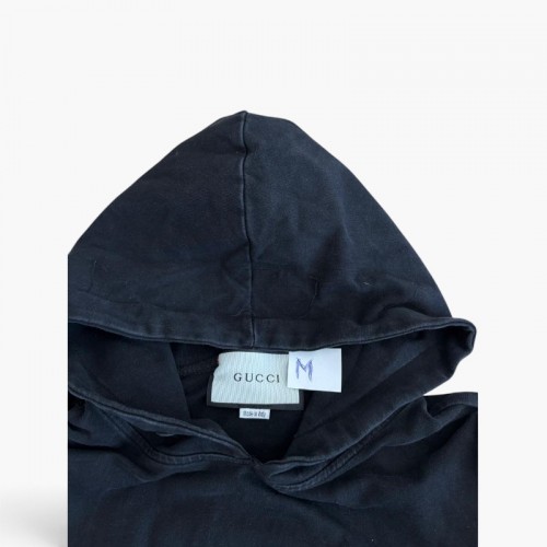GUCCI M VINTAGE LOGO PRINT HOODIE / Pre-Owned