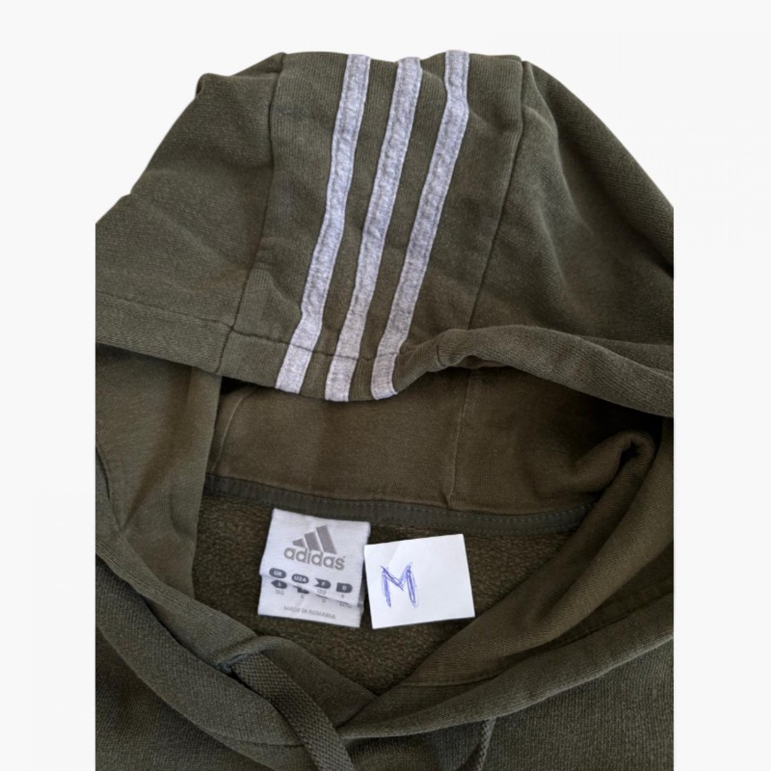 ADIDAS M THREE STRIPES GRAPHIC HOODIE / Pre-Owned
