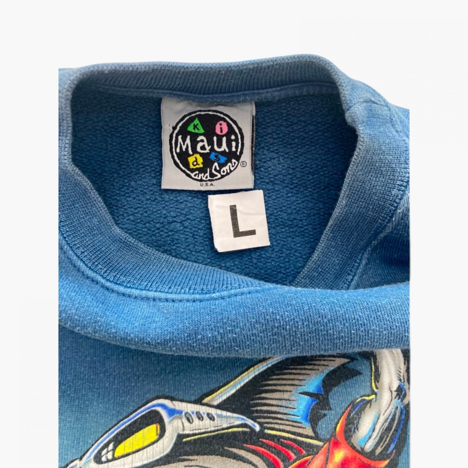MAUI AND SONS SHARK GRAPHIC SWEATSHIRT / Pre-Owned