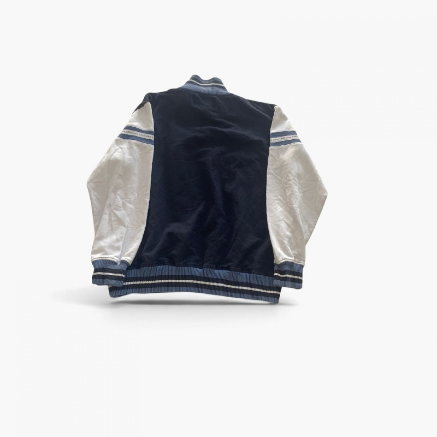Lonsdale London Navy & White Quarter-Zip Sweatshirt — Size L / Pre-Owned