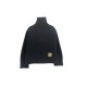 Diesel Dark Grey Wool Zip-Neck Sweater — Size L / Pre-Owned