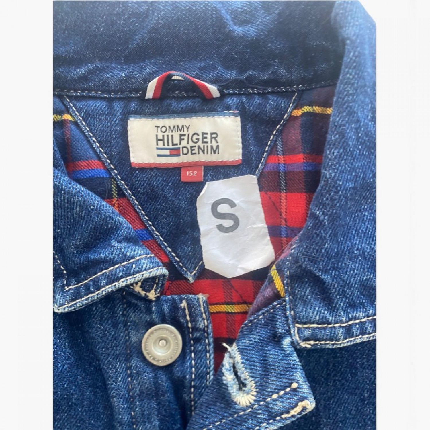 Tommy Hilfiger Denim Blue Trucker Jacket — Size S / 152 / Pre-Owned
