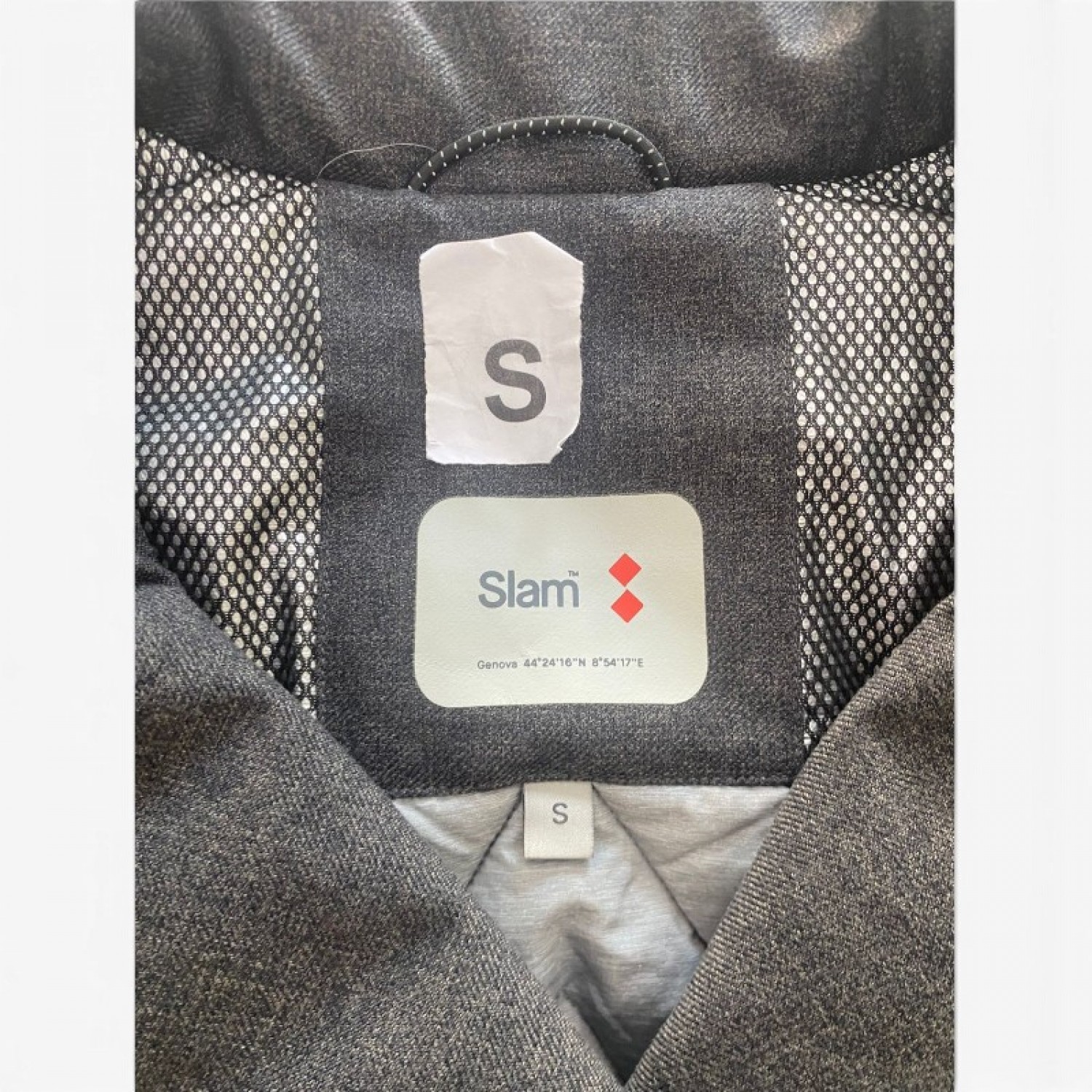 Slam Black Double-Breasted Peacoat — Size S / Pre-Owned