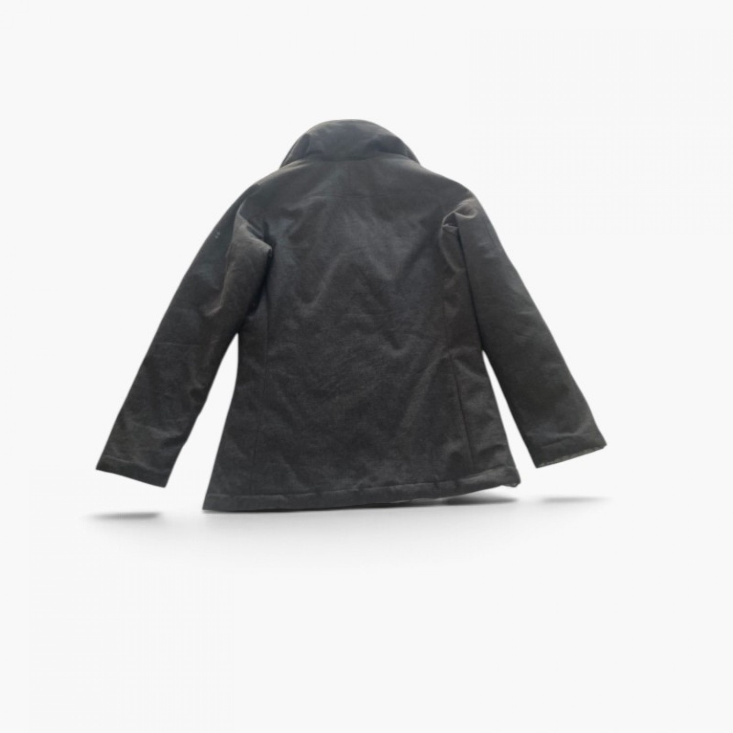 Slam Black Double-Breasted Peacoat — Size S / Pre-Owned