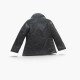 Slam Black Double-Breasted Peacoat — Size S / Pre-Owned