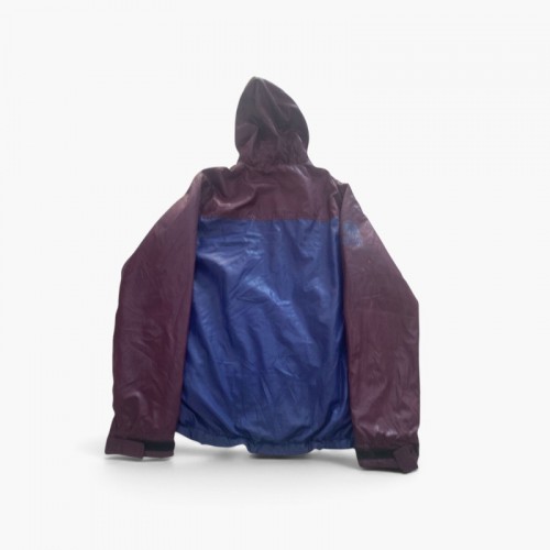 Franklin & Marshall Burgundy & Blue Hooded Jacket — Size M / Pre-Owned