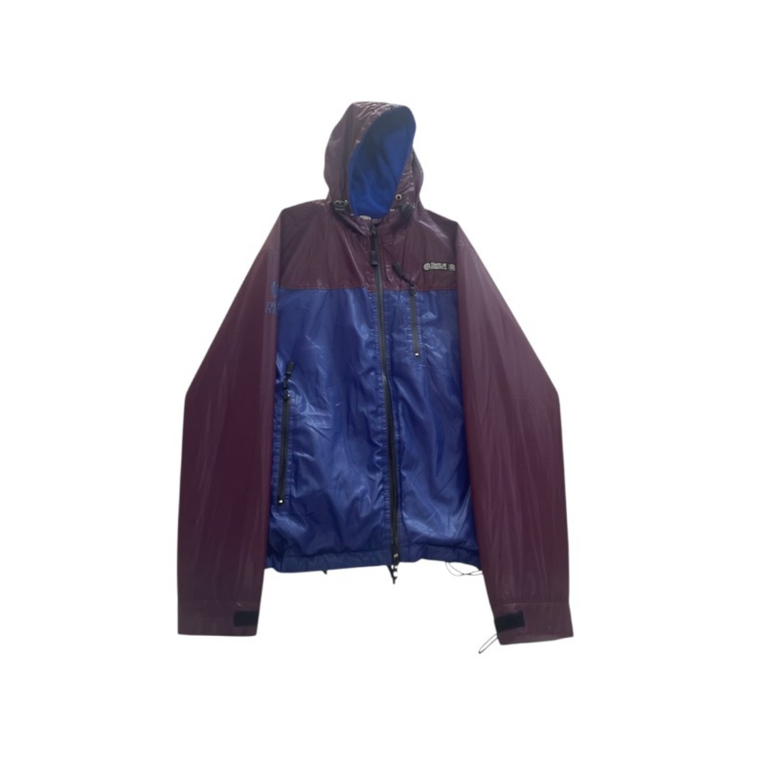 Franklin & Marshall Burgundy & Blue Hooded Jacket — Size M / Pre-Owned