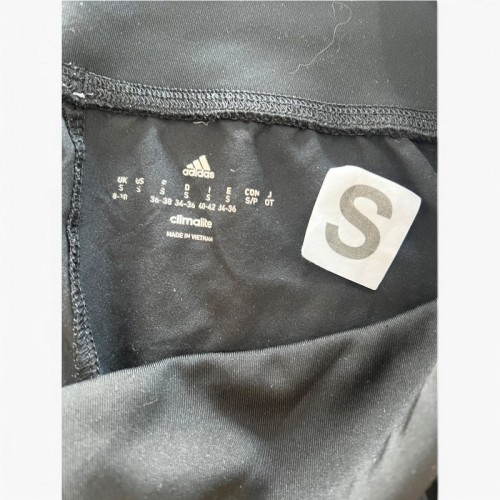 Adidas Climalite Μαύρο Αθλητικό Παντελόνι με Λευκό Ρέλι – Μέγεθος S / Pre-Owned
