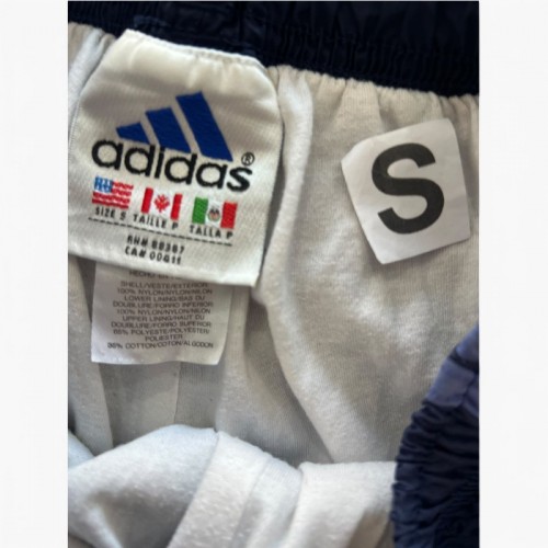 Adidas Vintage Σκούρο Μπλε Αντιανεμικό Παντελόνι – Μέγεθος S / Pre-Owned