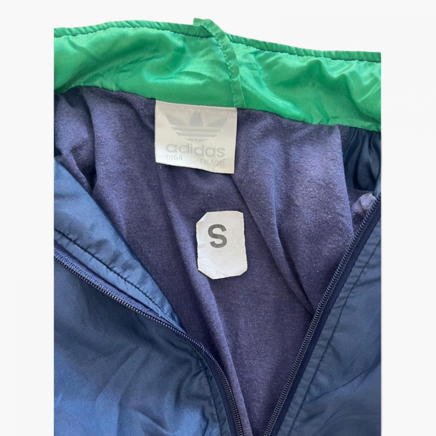 Adidas Vintage Navy, Purple & Green Track Jacket — Size S / Pre-Owned